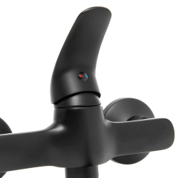 Siko S-Line Pro mitigeur de lavabo avec bras pivotant noir mat SIKOBSLPRO261C