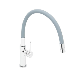 Swiss Aqua Technologies Mitigeur d'évier Swiss Aqua Technologies avec bras en silicone gris/chrome SATBSD290S