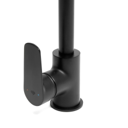 Swiss Aqua Technologies Mélangeur évier Swiss Aqua Technologies Mood avec bras pivotant noir mat SATBSMOOD280LC