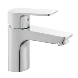 Optima Cube Way mitigeur de lavabo sur pied, sans vidage, chrome brillant (CU271)