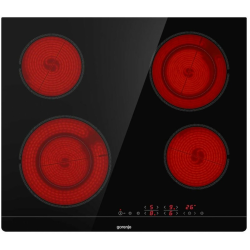 Gorenje Essential Plaque de cuisson vitrocéramique 4 foyers, 56 × 7 × 49 cm, noir (ECT644BSC)