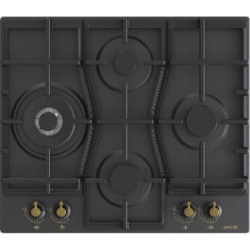 Gorenje Classico plaque de cuisson au gaz, 4 foyers,  noir (GW6D42CLB)