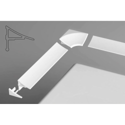 Ravak 10° Set pour rail de recouvrement 11 blanc (B460000001)