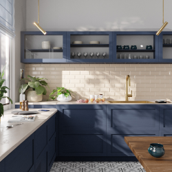 Ceramia Timeless 68x45x21 cm évier encastrable en inox 304 + mitigeur inox avec douchette extractible, or brossé (TMLKST-6845BG-M2)