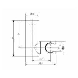 Optima Support de douche Optima chrome SIKOBSDOK41
