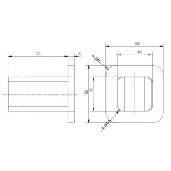 Support de douche Optima chrome SIKOBSDPK43