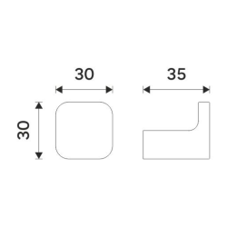 Nimco Maya Crochet de salle de bains, noir mat (MAC2905490)