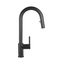 Timeless mitigeur d'évier à levier en acier inoxydable avec bec extractible, monotrou, cuivre brossé (TMLKF185BCP)