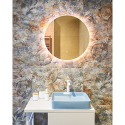 Miroir rond diamètre 60cm, LED, IP44
