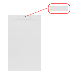 Fusion cache-siphon pour receveur de douche, gris perle (SATFUKRYTGRP)