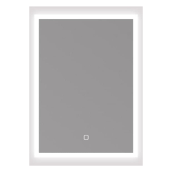 Swiss Aqua Technologies Feel 50x70 cm miroir suspendu rectangulaire avec éclairage LED 3 couleurs et capteur, blanc (SATZFEELOBLED5070)