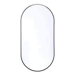 B-Way 60x120 cm miroir ovale, cadre en aluminium, noir (ZBWOV12060C)