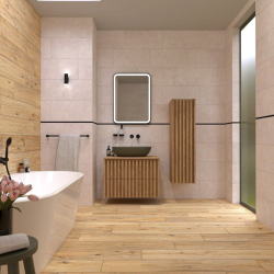 Feel 80x60 cm miroir rectangulaire, cadre en aluminium, noir (SATZFEEL6080CE)