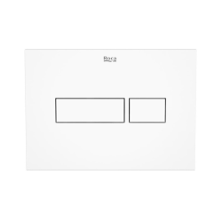 Plaque de commande double touche en plastique, blanc (A890220200)