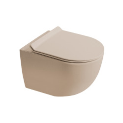 WC suspendu sans bride Tornado Quiet et fixations invisibles + abattant frein de chute (CEPX010RTORP)