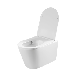 Pack WC bâti-support Rapid SL + WC suspendu sans bride + abattant SoftClose + plaque chrome, blanc (RAPIDSL-CETOR)