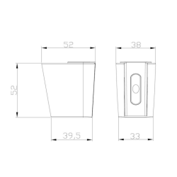 Optima Support de douche Optima chrome SIKOBSDPP41