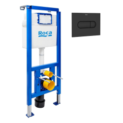 Bâti-support WC suspendu, installation sur cloison légère, hauteur 112 cm, chasse 2/4-6 L + plaque blanche (ROW01-IN)