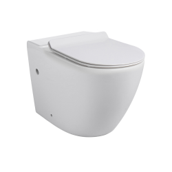 WC à poser sans bride avec abattant SoftClose, blanc (CEPX030RREXB)