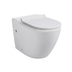 PixL WC à poser sans bride + abattant SoftClose + réservoir de chasse, alimentation par le bas, blanc brillant (CEPX030RREXVPBI)