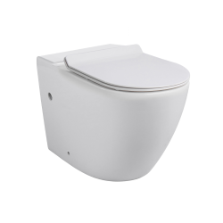  WC à poser sans bride en céramique + abattant SoftClose + réservoir de chasse, alimentation par le bas, blanc (CEPX030RREXVPBI)