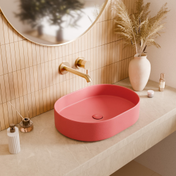 PixL 50 x 37 x 13,5 cm vasque à poser Infinitio, sans trop-plein, moka (CEPX5037MOM)