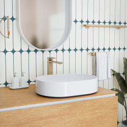 PixL 50 x 37 x 13,5 cm vasque à poser Infinitio, sans trop-plein, moka (CEPX5037MOM)