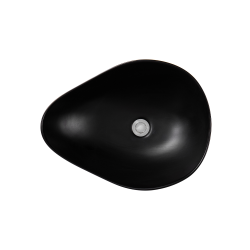 PixL 50,5 x 38 x 18 cm vasque à poser Infinitio, sans trop-plein, noir (CEPX5038BKM)
