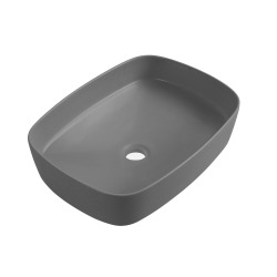 PixL 49,5 x 37 x 13,5 cm vasque à poser Infinitio, sans trop-plein, gris (CEPX4937GRM)