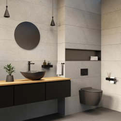 PixL 50,5 x 38 x 18 cm vasque à poser Infinitio, sans trop-plein, gris (CEPX5038GRM)