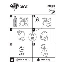 Mood Porte-papier toilette design en acier inoxydable, or brossé (SATDMOOD26BZ)