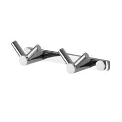 Optima Crochet double pour salle de bain, chrome (DVOJHACEKVCR)