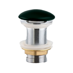 PixL bonde à écoulement libre 5/4 " sans trop plein pour lavabos et vasques, vert mat (CEPXPLUGGEM)