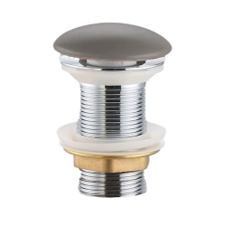 PixL bonde à écoulement libre 5/4 " sans trop plein pour lavabos et vasques, gris mat (CEPXPLUGGRM)