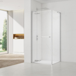 TGD New 80x80 cm paroi latérale de porte de douche, verre transparent EasyClean (SATTGDNSTENA80CRT)