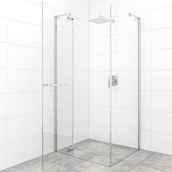 TGD New 80x80 cm porte de douche pivotante, verre transparent Easy Clean (SATTGDN80CRT)
