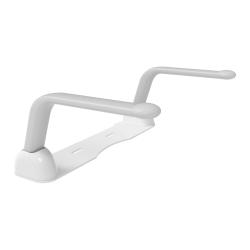 Madlo barre de maintien PMR 61,6 cm pliable pour WC à poser, gris clair (SATDMADWC)