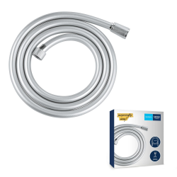 Grohe VitalioFlex Silver flexible de douche anti-torsion 175 cm, chrome (G27506001)