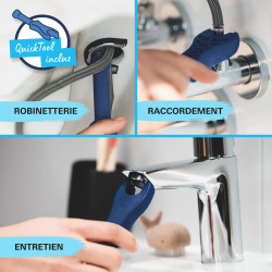 START EDGE Mitigeur lavabo avec vidage Push-Open, Taille S, Chrome (24199001)