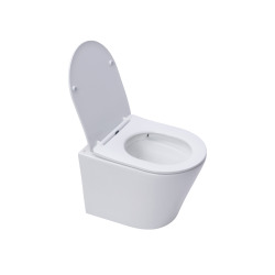 Solido pack WC kit bâti-support 4 en 1 + WC suspendu sans bride Ceramia avec abattant SoftClose + plaque (GRRCEPXWT14-FR)