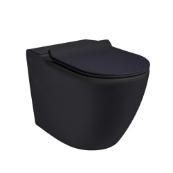 WC à poser sans bride en céramique + abattant SoftClose + réservoir de chasse, alimentation par le bas, blanc (CEPX030RREXVPBI)