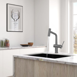 Grohe K700U evier composite + Ceramia Timeless mitigeur (G31655TML1BGM-SET)