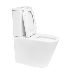 Brevis cuvette WC à poser sans bride en céramique, blanc (SATBRE32M)