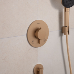 Ecostat Comfort S set de finition pour mitigeur thermostatique encastré, 2 fonctions, bronze brossé (33715140)