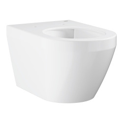 Euro Ceramic cuvette WC suspendu sans bride en céramique avec fixations invisibles, blanc (102485SH00)