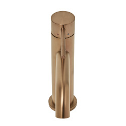 Strada II Lavabo 600x430 mm 1 trou + Swiss Aqua Technologies Aurum mitigeur lavabo sur pied, or rose brossé (T300001SAT271BRG)