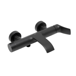 Infinitio mitigeur de baignoire mural, entraxe 150 mm, sans ensemble de douche, noir mat (SATBSINF222C)