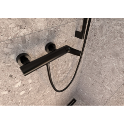 Infinitio mitigeur de douche sans ensemble de douche 150 mm, noir mat (SATBSINF268C)