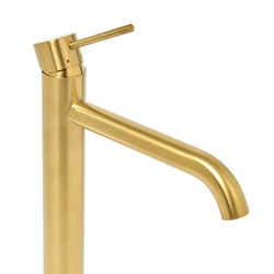 Aurum mitigeur lavabo 30,8 cm inox + Ceramia PixL 50 x 37,5 x 13,5 cm vasque à poser, sans trop plein, blanc (SAT285BGCEPX4937)