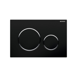 Plaque de déclenchement WC DUOFIX SIGMA 20 noir chromé  (115.882.KM.1)